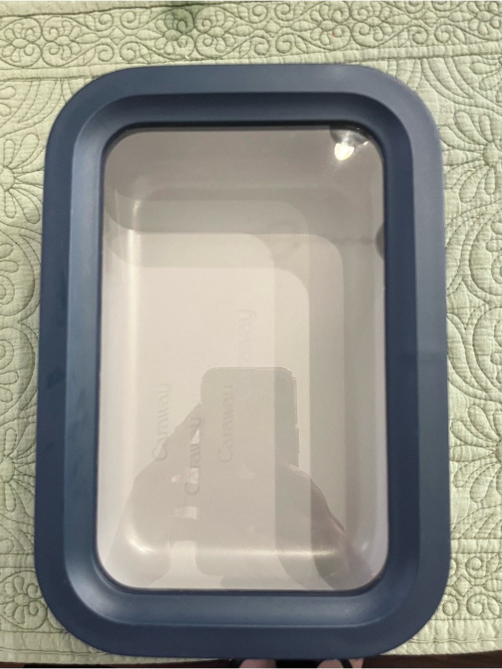 Caraway - Navy, medium food storage container - excellent condition